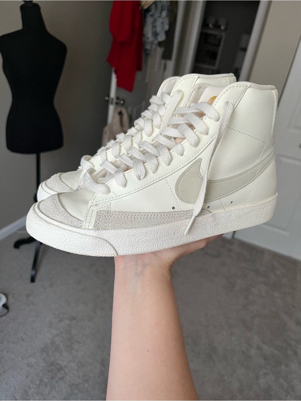Nike Women’s High-Top Sneakers in Sail Bone